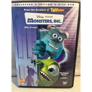 Disney Pixar Monsters Inc DVD Collector's Edition 2-Disc Set Billy Crystal 2002